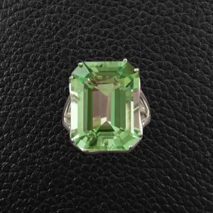 Prasiollite Ring