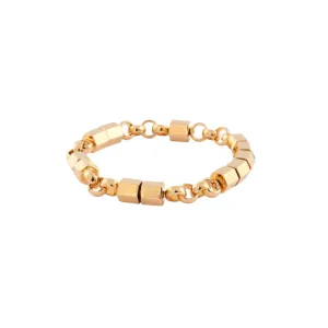 Prism Stud Bead Bracelet / Anklet | 18ct gold plated