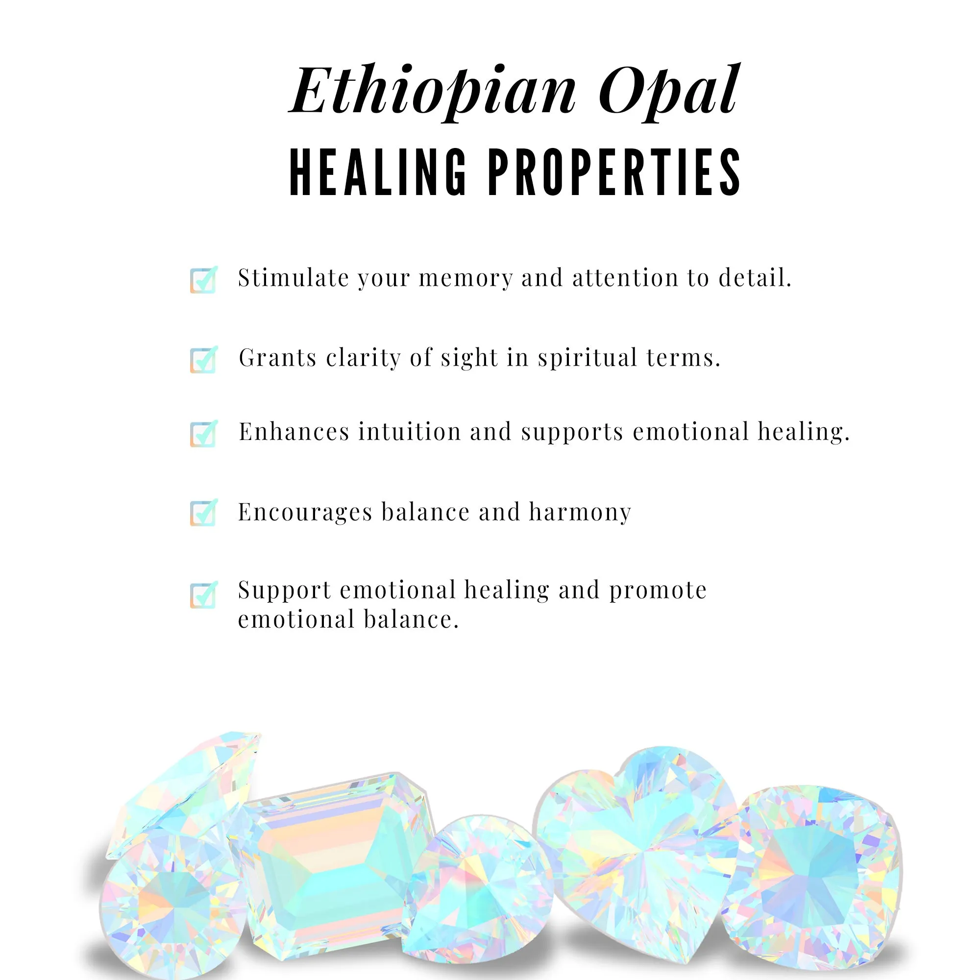 Real Ethiopian Opal Gothic Stud Earrings with Diamond