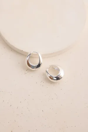 Ruby Earrings Silver