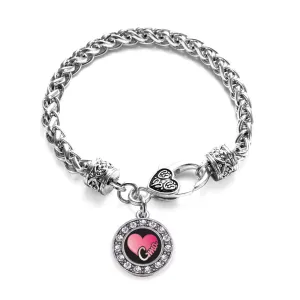 Silver Gma Circle Charm Braided Bracelet