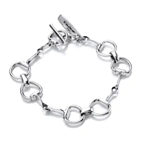 Silver Horse Bit Bracelet