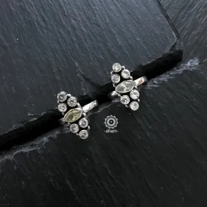 Silver Stone Toe Ring