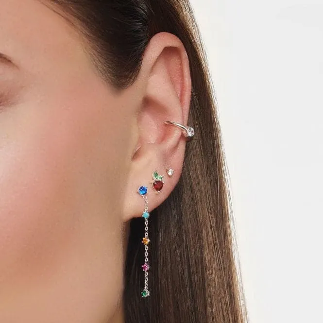 Silver Strawberry Single Ear Stud H2193-699-7