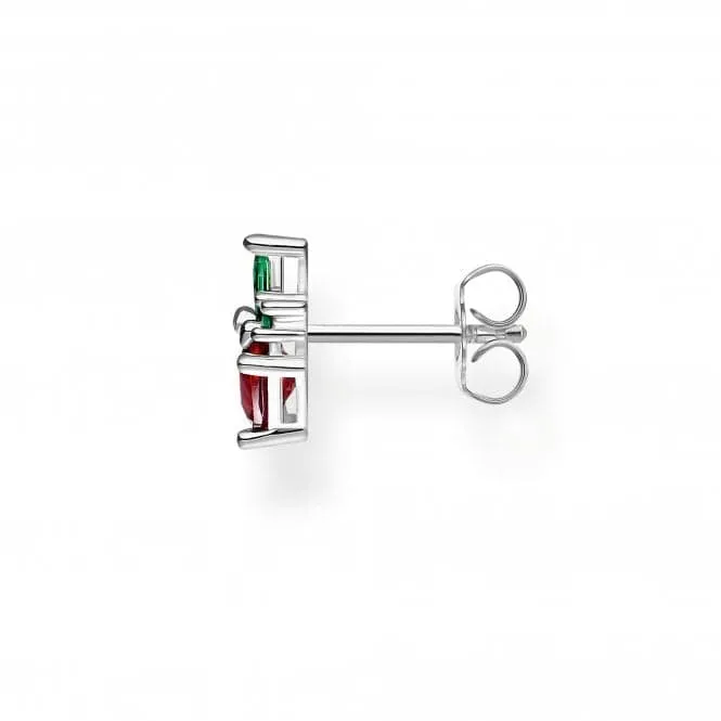 Silver Strawberry Single Ear Stud H2193-699-7