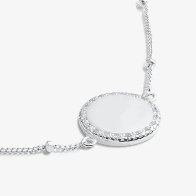 Sterling Silver 30th Birthday Disc Pave 16cm   3cm Bracelet JJS0011