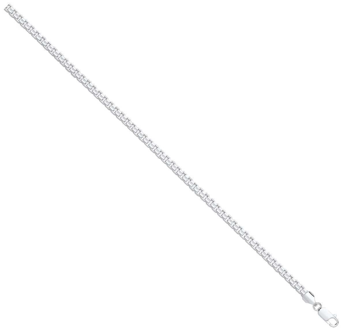 Sterling Silver 4mm Cage Bracelet