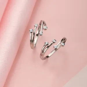 Sterling Silver Adjustable 925 Silver Toe Ring