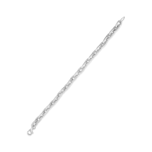 Sterling Silver Textured Link Bracelet