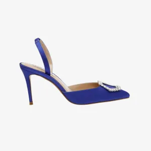Steve Madden Lucent Pensko Blue Satin Pensko W