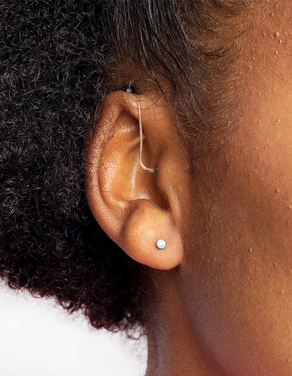 Surgical Steel Opal Stud Earrings