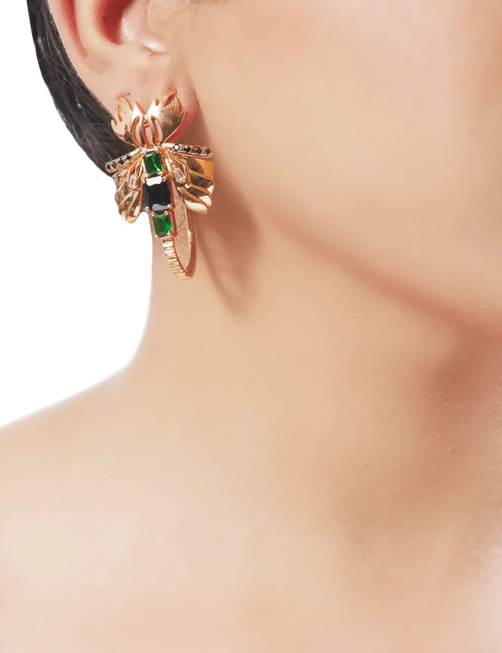 Sylphina Hoop Stud Earrings
