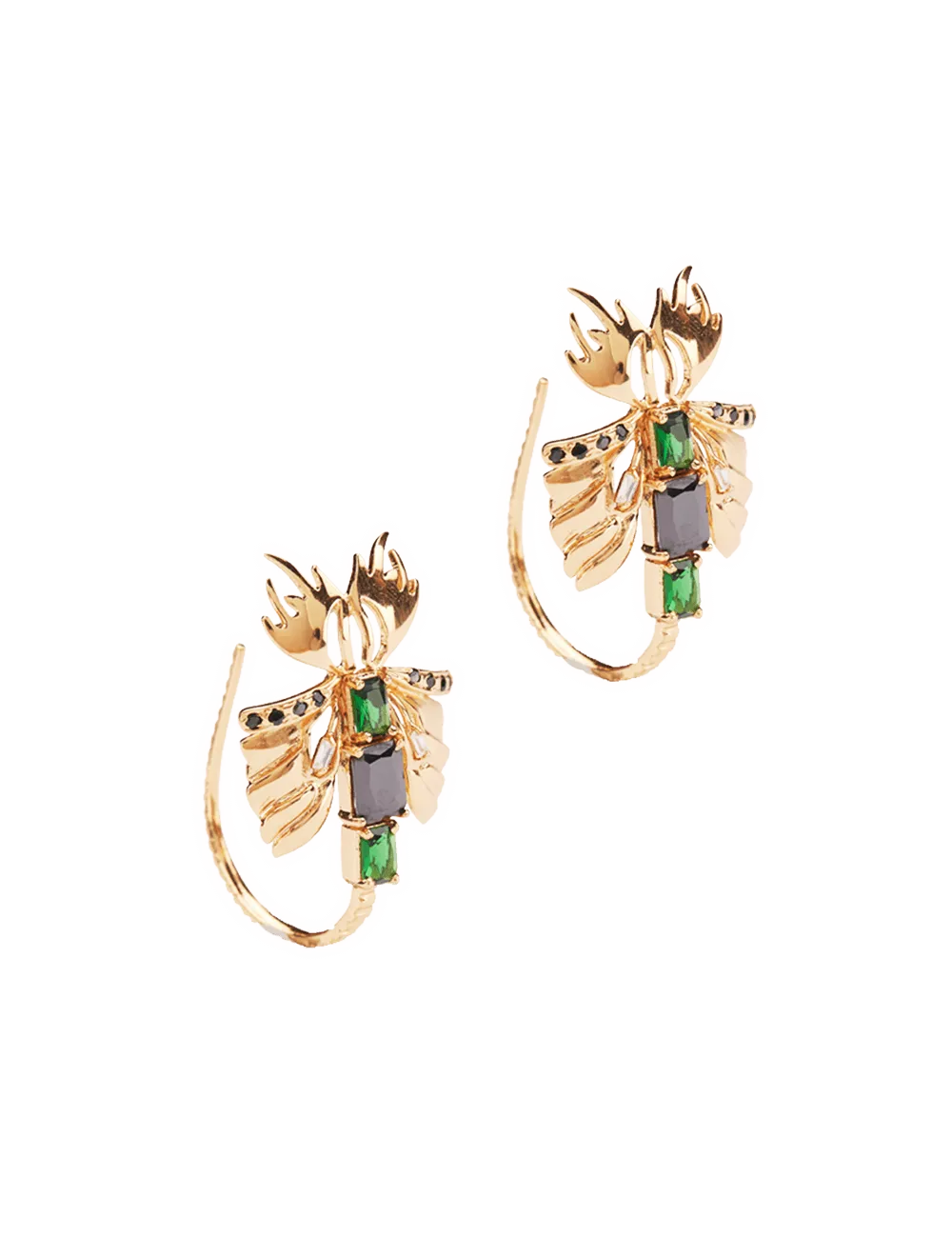Sylphina Hoop Stud Earrings