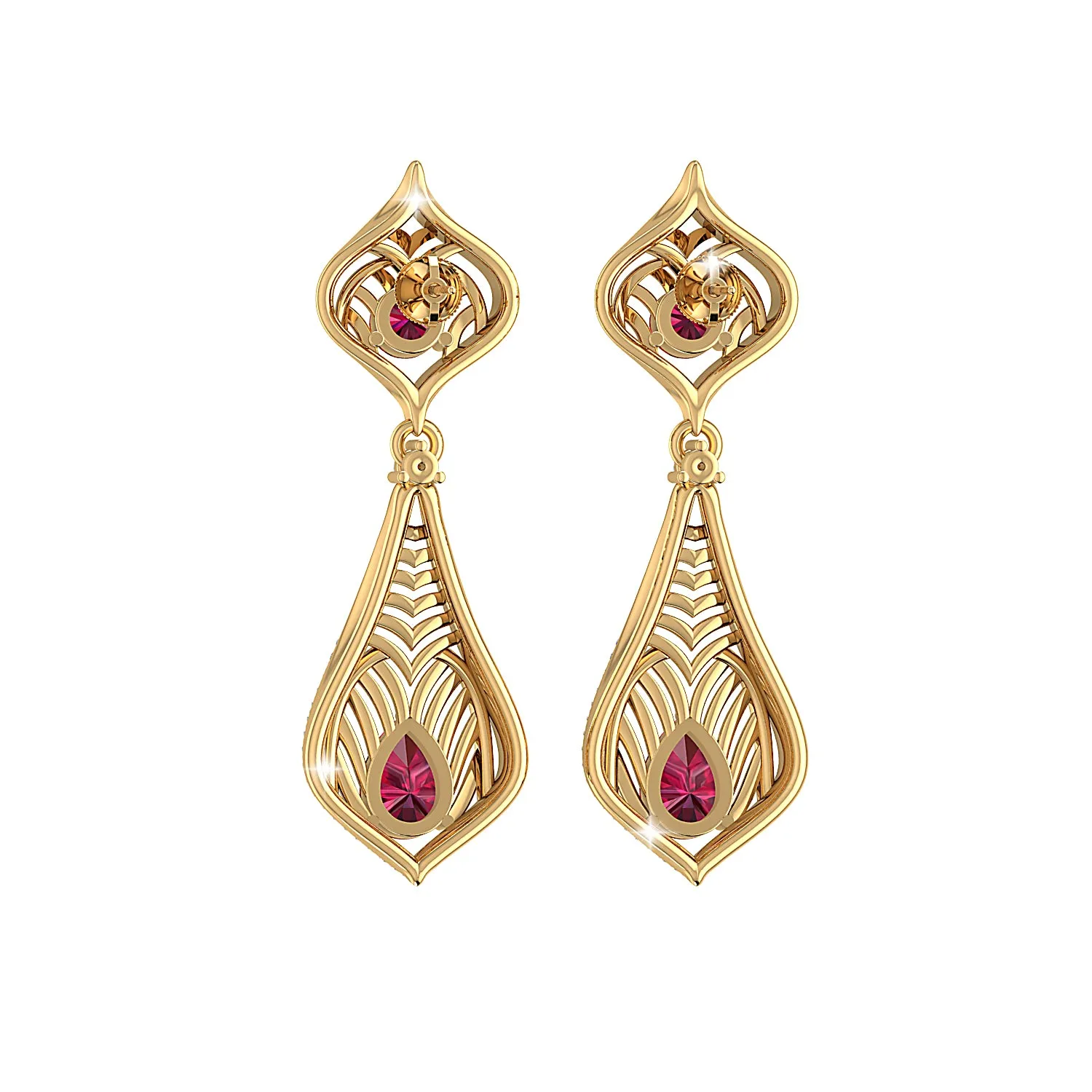 THE RUBY REGALIA EARRINGS