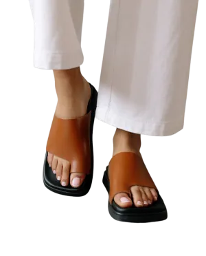 Toe Ring Flop Tan