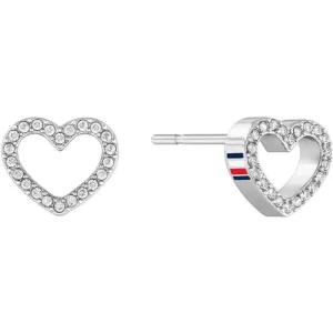 Tommy Hilfiger Open Heart Stud Earrings