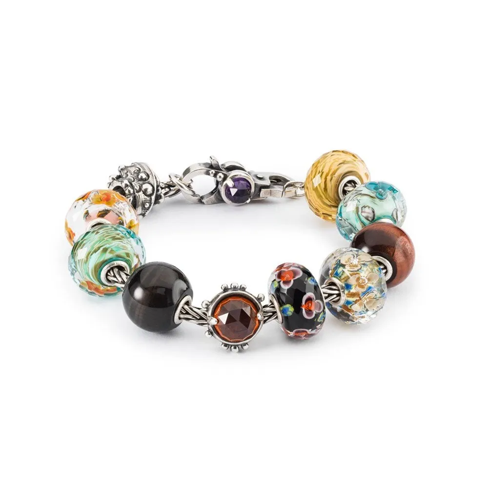 Trollbeads Jumbo Round Black Cat's Eye Bead