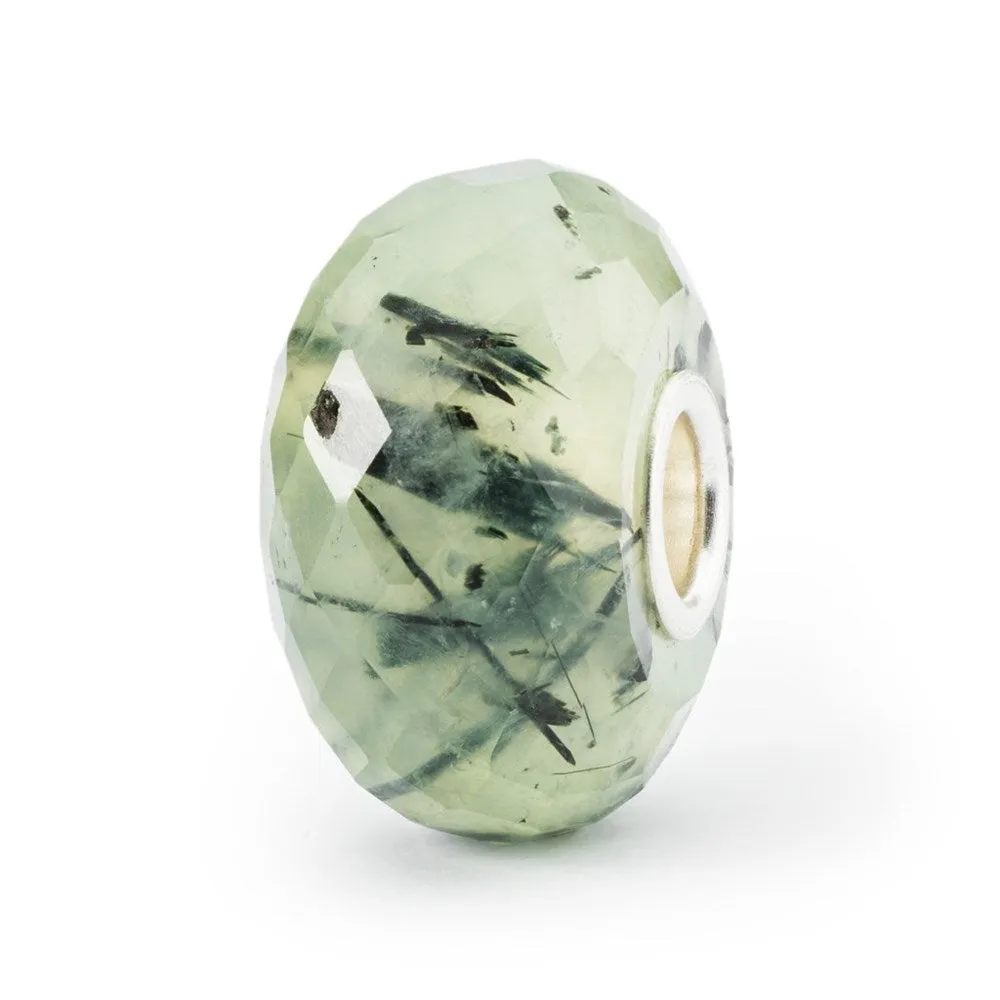 Trollbeads Prehnite with Toumalinated Quartz Bead
