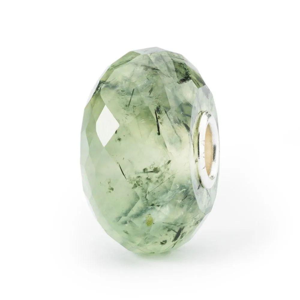 Trollbeads Prehnite with Toumalinated Quartz Bead